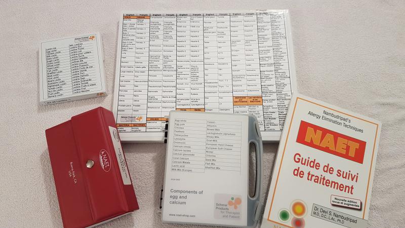 Matériel nécessaire à la pratique de la Méthode NAET
